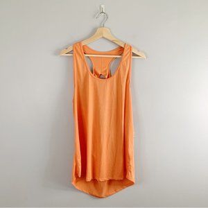Zyia Active Morning Sun Vented Open Back Tank Top Orange NWT